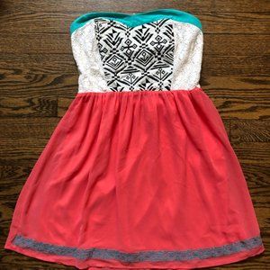 Flying Tomato Aztec Print Summer Dress